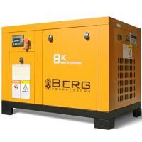 Промышленный винтовой компрессор BERG ВК-7,5Р-E/10 бар с ременным частотно-регулируемым приводом