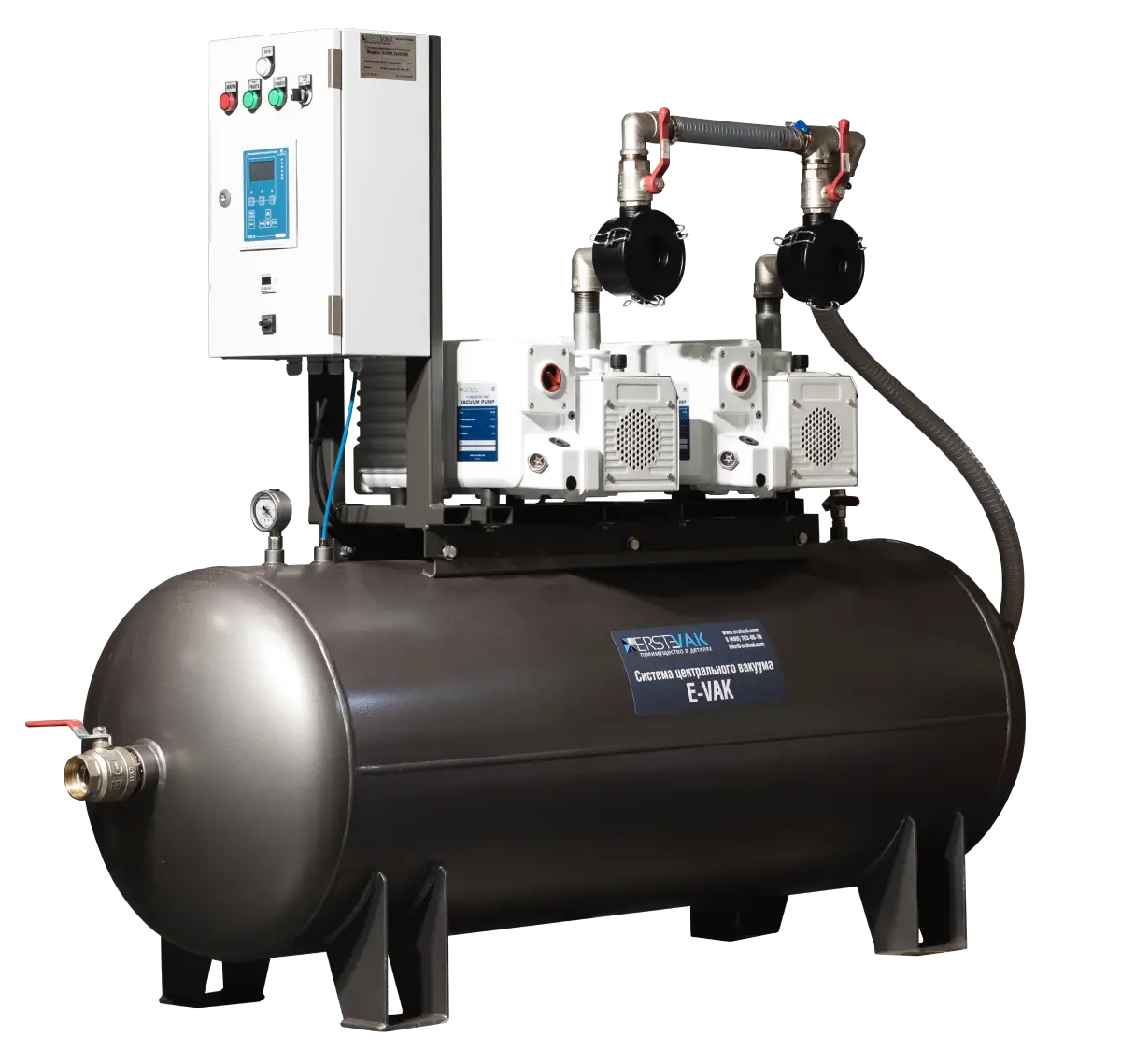 Централизованная вакуумная система ERSTEVAK E-VAK 2x28/500